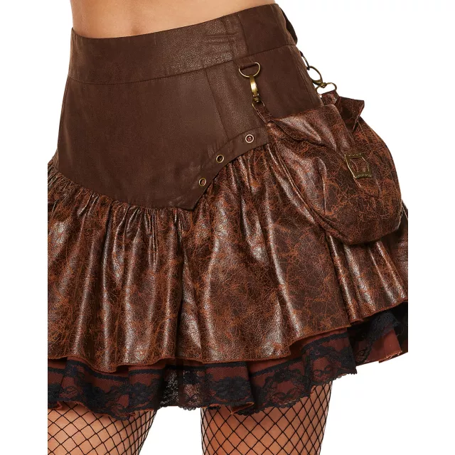 Brown Steampunk Skirt