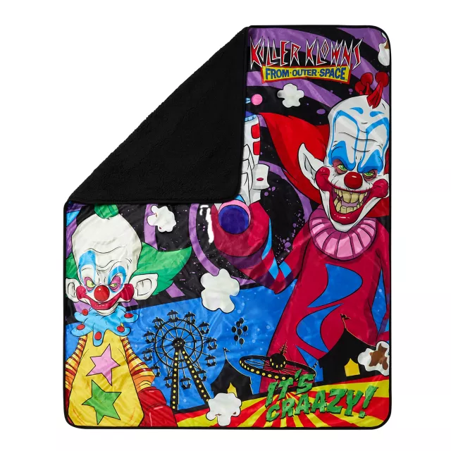 Killer Klowns from Outer Space Sherpa Fleece Blanket