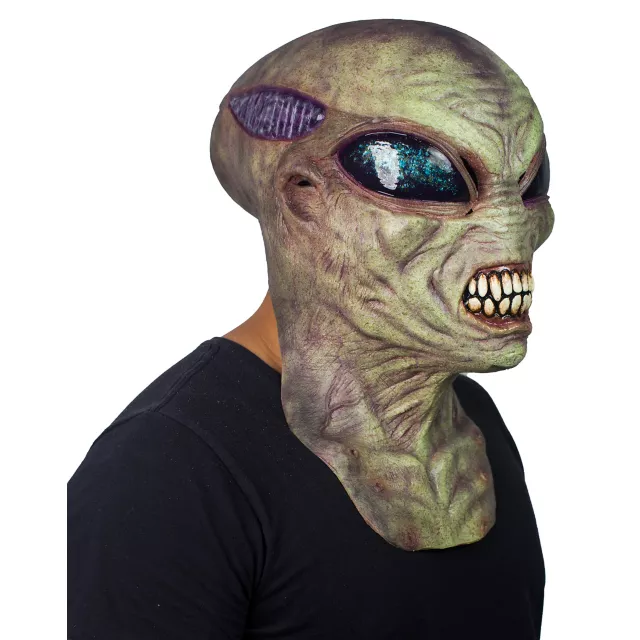 Green Alien Full Mask