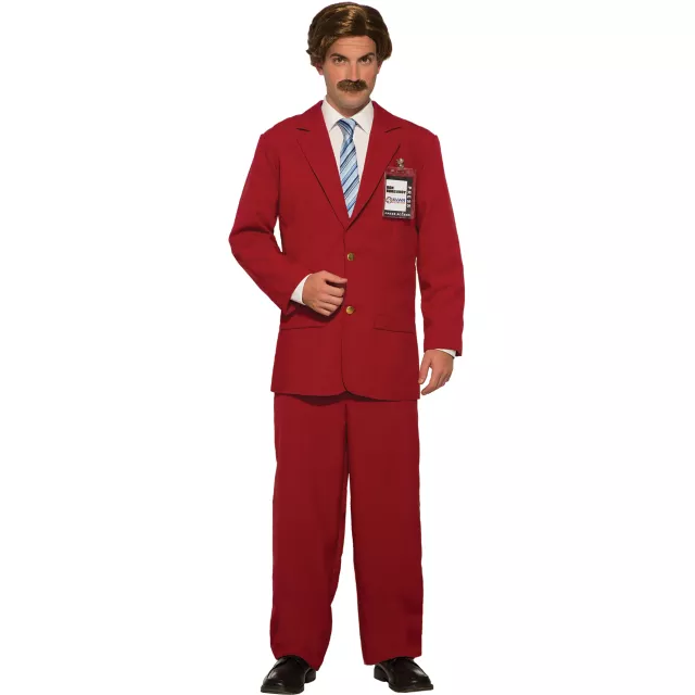 Adult Ron Burgundy Suit Costume - Anchorman