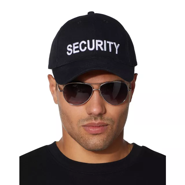 Black Security Hat