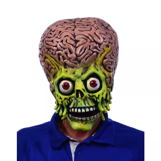Martian Warrior Moving Mouth Full Mask - Mars Attacks!