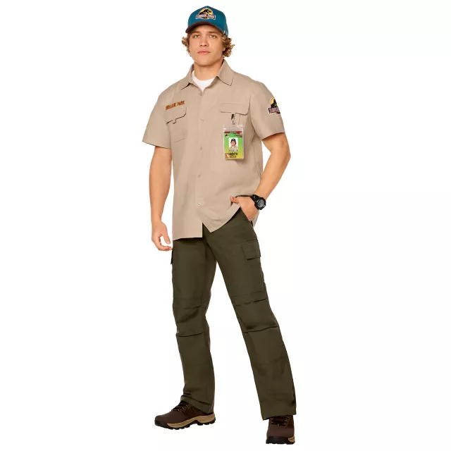 Adult Jurassic Park Work Shirt Costume Kit