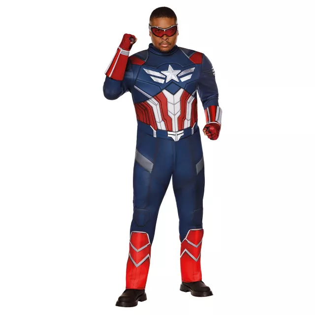Adult Captain America Muscle Jumpsuit Costume - Captain America: Brave New World