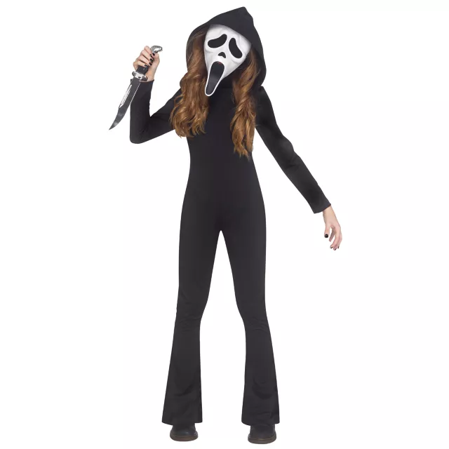 Kids Ghost Face Jumpsuit Costume