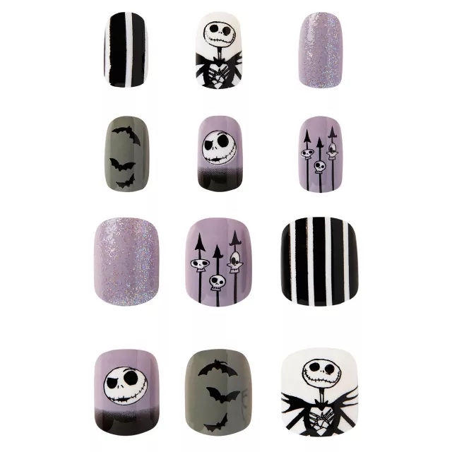 Kids Jack Skellington Press-On Nails - The Nightmare Before Christmas