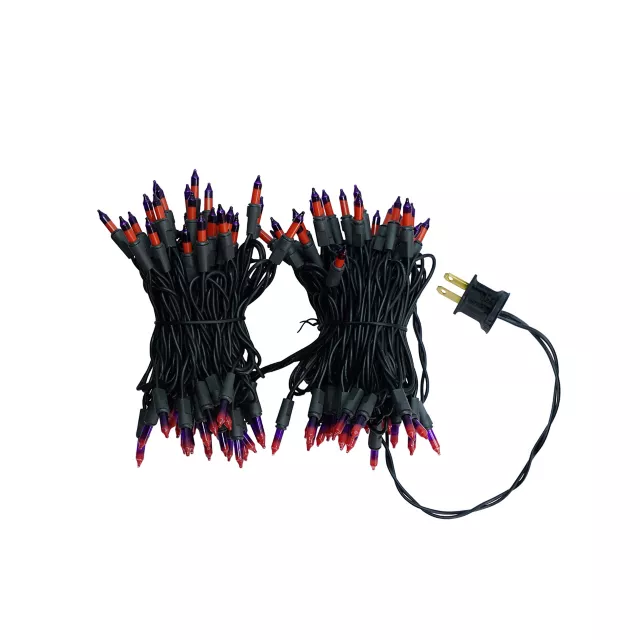 Double Orange and Purple String Lights
