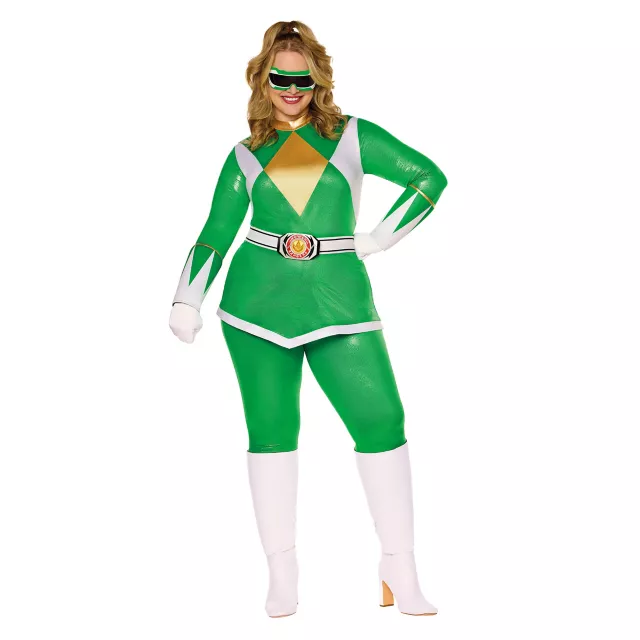 Adult Green Power Ranger Costume - Mighty Morphing Power Rangers