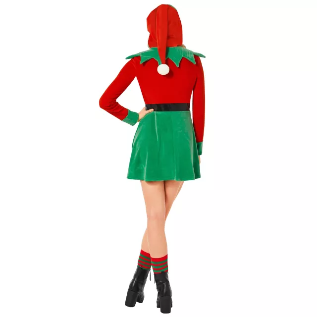 Adult Hooded Elf Dress Costume