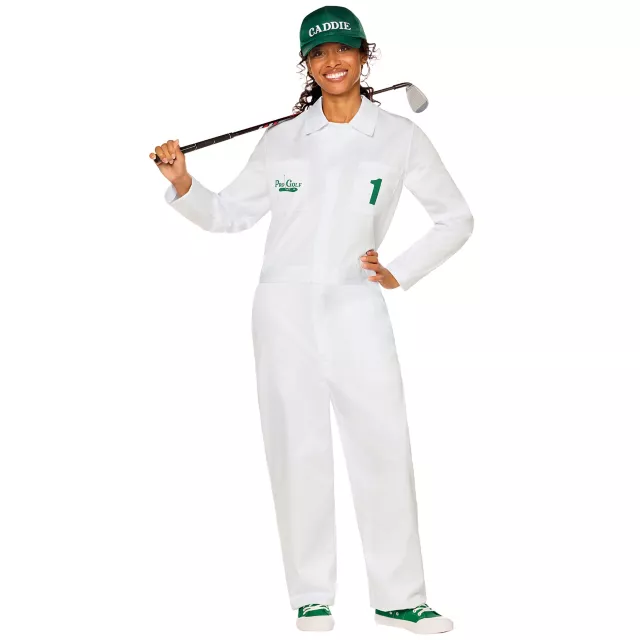 Adult Golf Caddie Jumpsuit Costume
