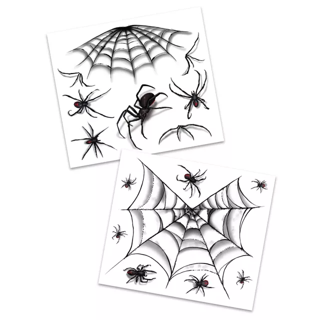 Spider Temporary Tattoos and Gems