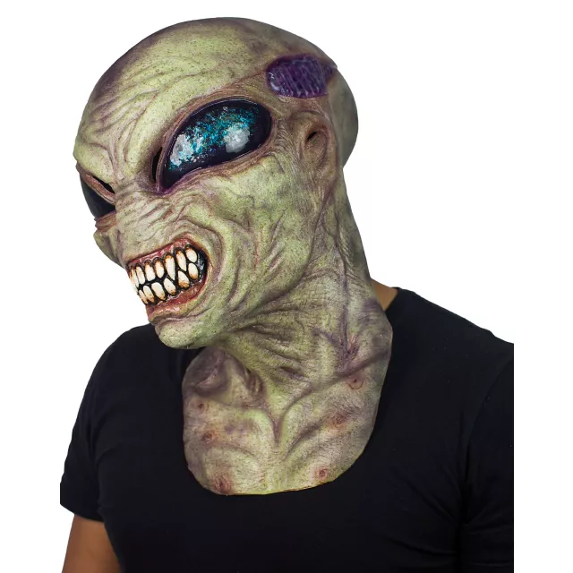 Green Alien Full Mask