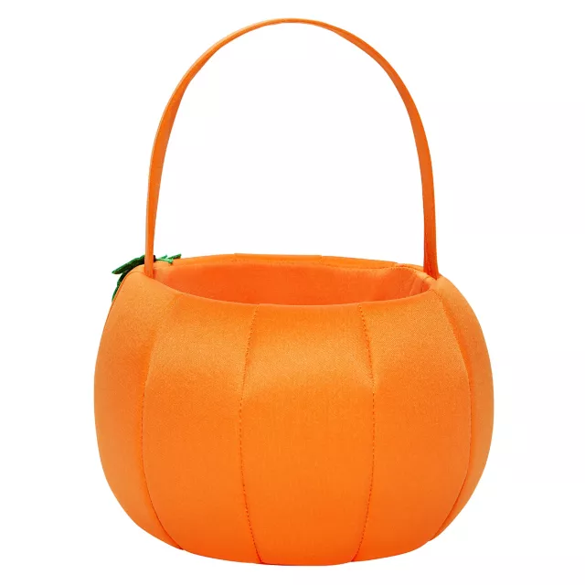 Light-Up Pumpkin Plush Treat Bucket
