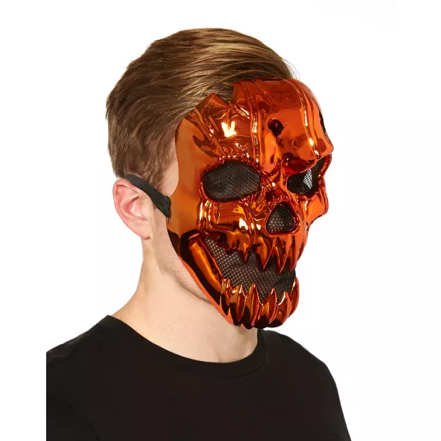 Metallic Pumpkin Mask