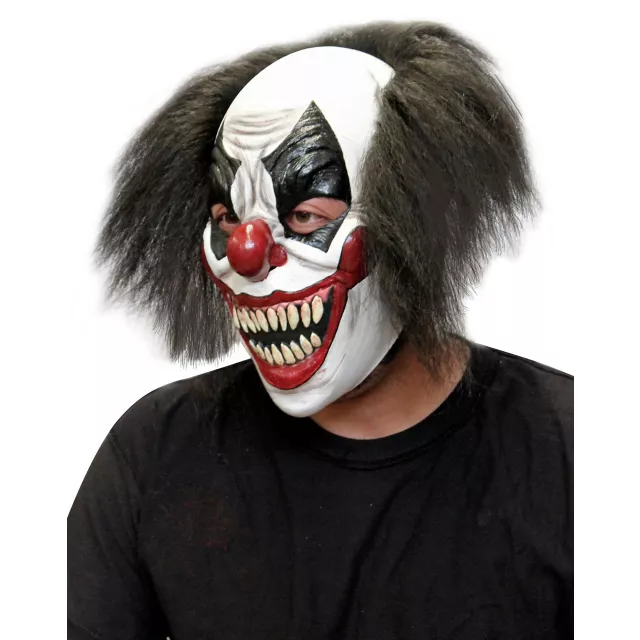 Red White and Black Clown Full Mask
