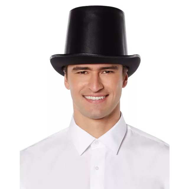 Vampire Faux Leather Top Hat