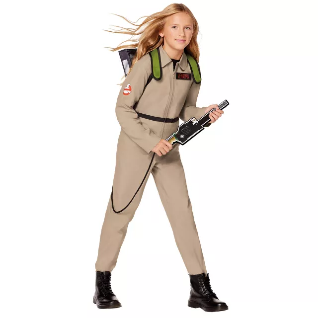 Kids Ghostbusters Girls One Piece Costume with Proton Pack - Ghostbusters Classic