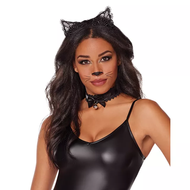 Leather and Lace Cat Costume Kit