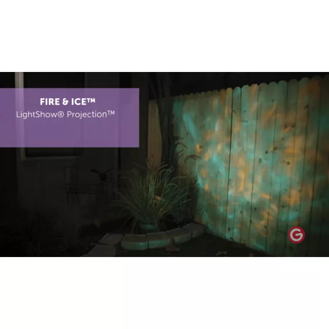Orange Green Fire and Ice Light Projector
