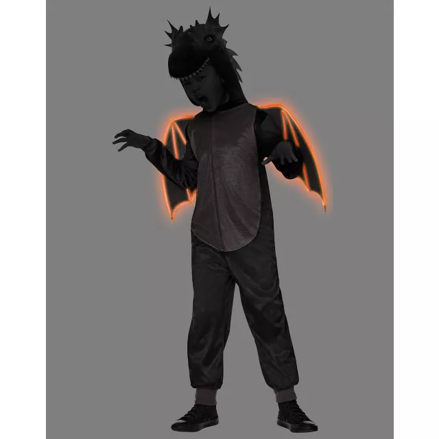 Kids Light-Up Dragon Jumpsuit Costume