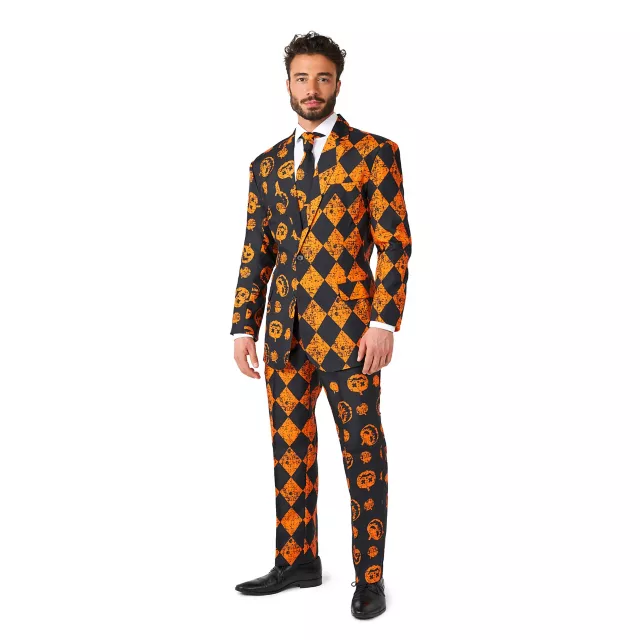 Adult Distressed Pumpkin Party Suit