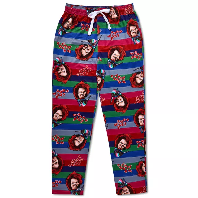 Chucky Striped Wanna Play Lounge Pants