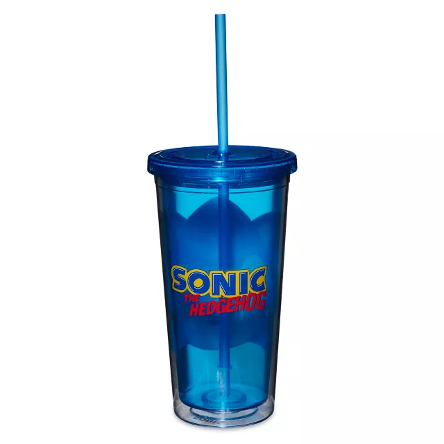 Winking Sonic Cup with Straw 20 oz. - Sonic the Hedgehog