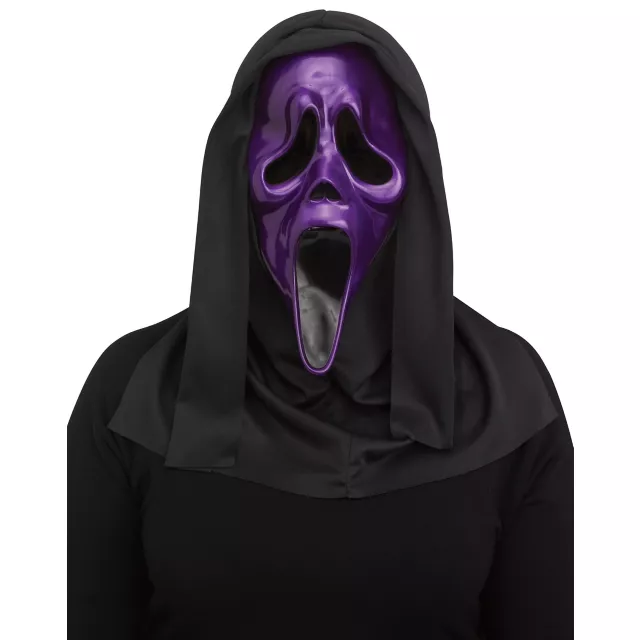 Purple Ghost Face Metallic Full Mask