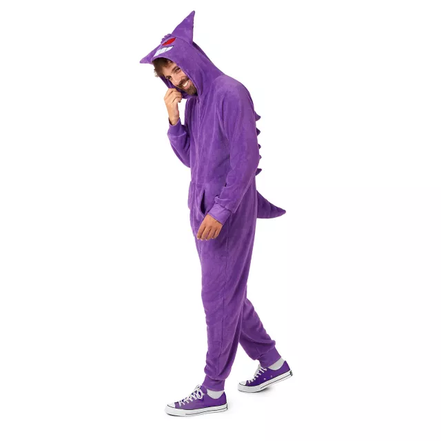 Adult Gengar Hooded Jumpsuit Costume - Pokémon