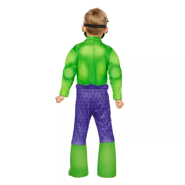 Toddler Hulk Muscle Jumpsuit Costume - Spidey and His Amazing Friends