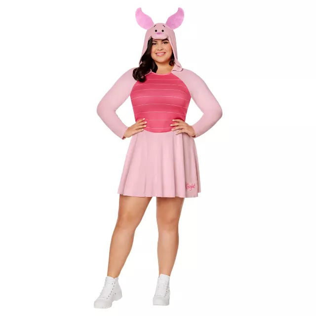 Adult Piglet Plus Size Dress Costume - Winnie the Pooh