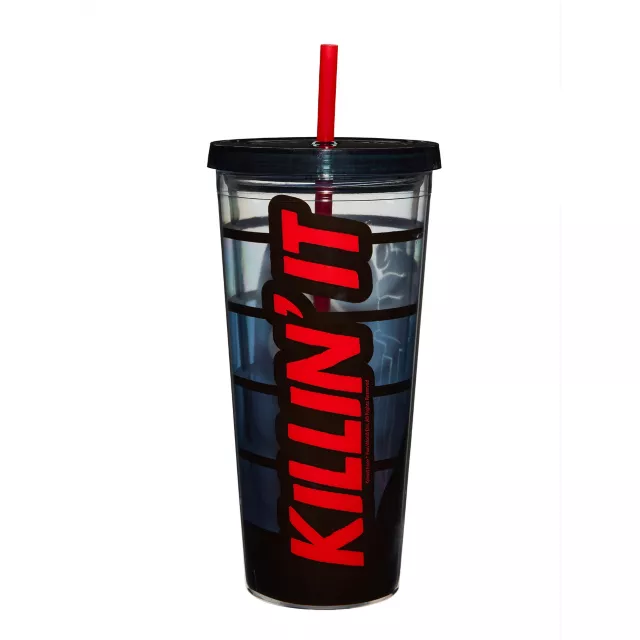 Ghost Face Cup with Straw - 20 oz.