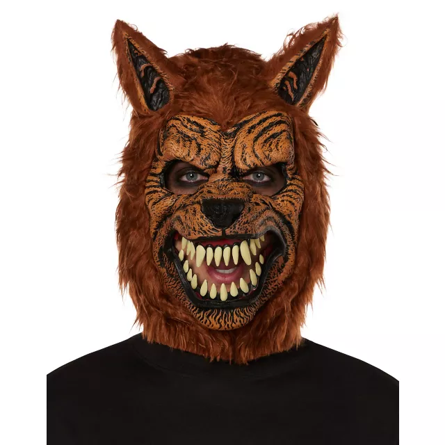 Animotion Brown Werewolf Full Mask