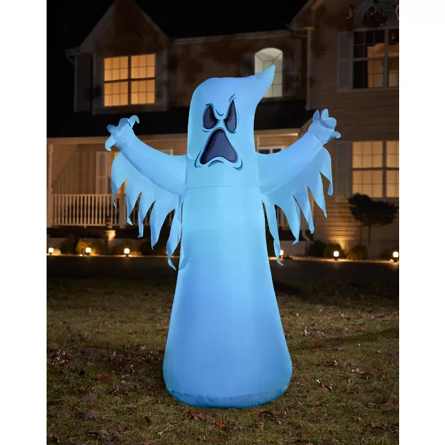8 Ft Light-Up Ghost Inflatable Decoration