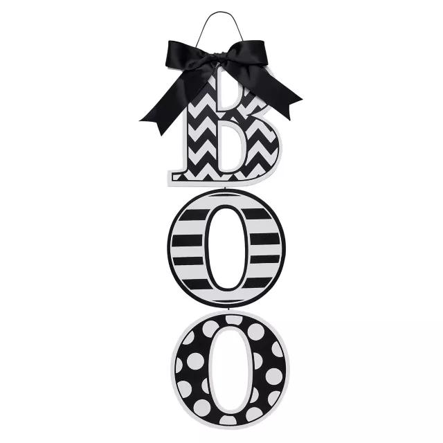 Wooden Boo Hanging Sign