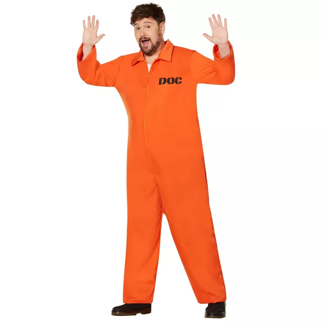 Adult Department of Corrections Prisoner One Piece Costume