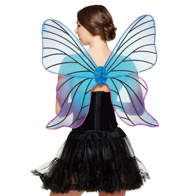 Blue and Purple Butterfly Fairy Wings