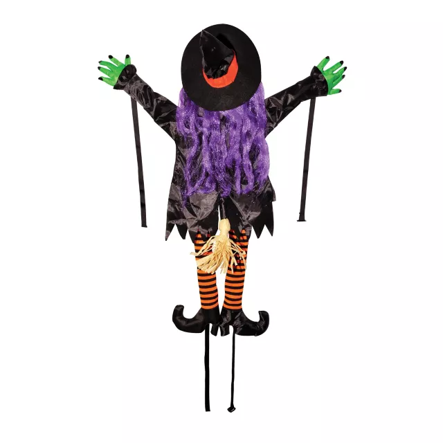 Wrong Way Witch Decoration