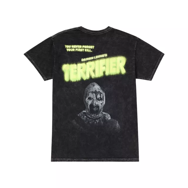 Terrifier x Bloody Disgusting Art the Clown Neon T Shirt