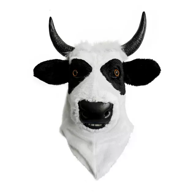 Cow Moving Mouth Full Mask