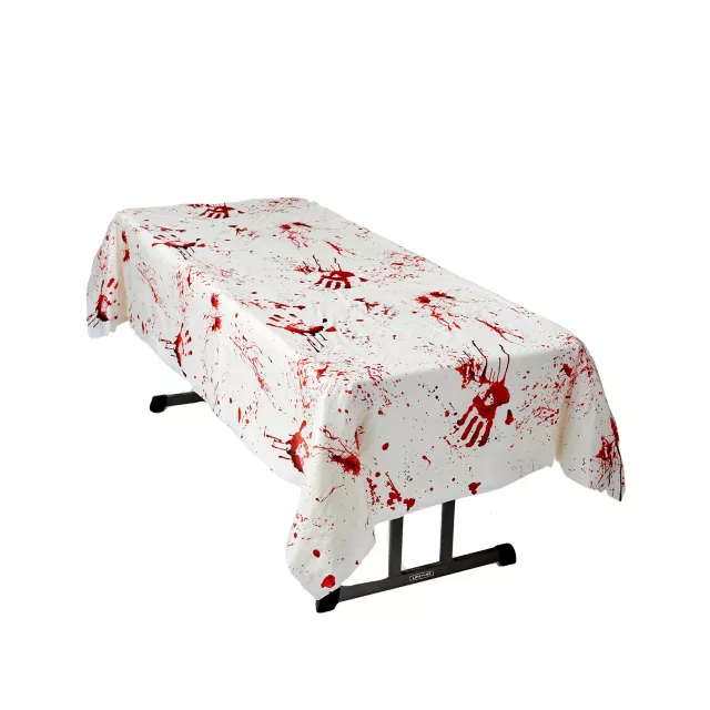 Bloody Hand Prints Table Cover