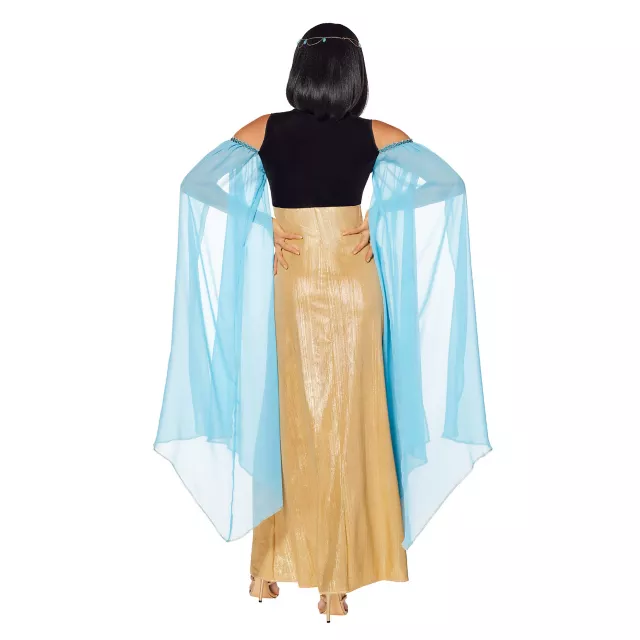 Adult Blue and Gold Egyptian Queen Costume