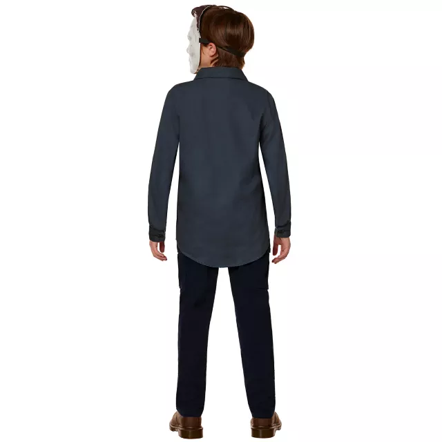 Kids Michael Myers Work Shirt and Mask Costume Kit - Halloween