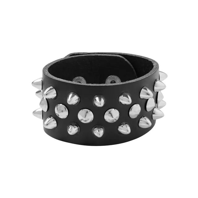 Punk Spiked Cuff Bracelet