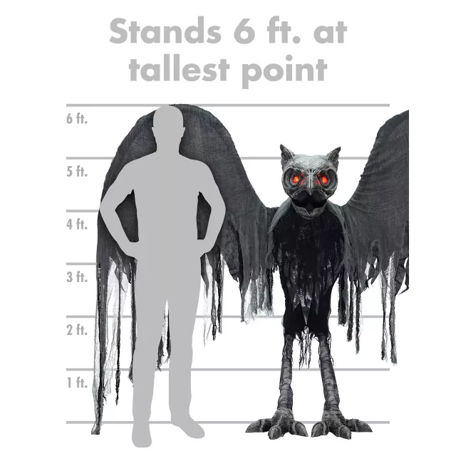 6 Ft Night Owl Animatronic