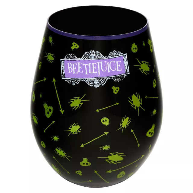 Bug Print Stemless Glass - Beetlejuice