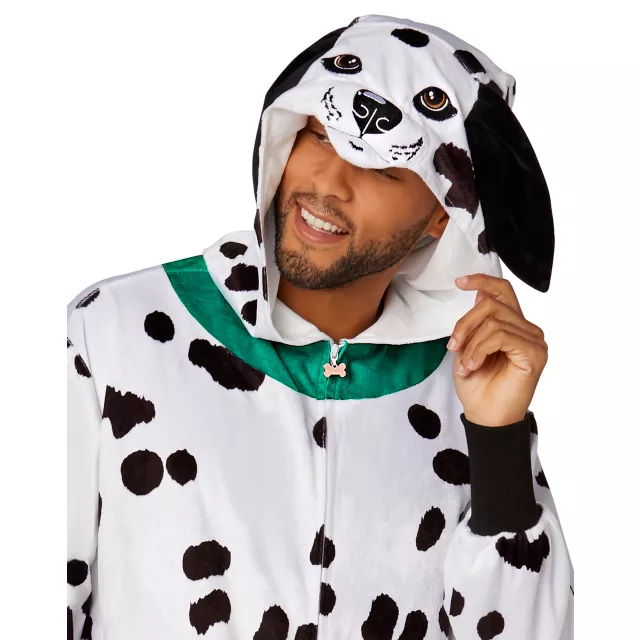 Adult Dalmatian Jumpsuit Costume