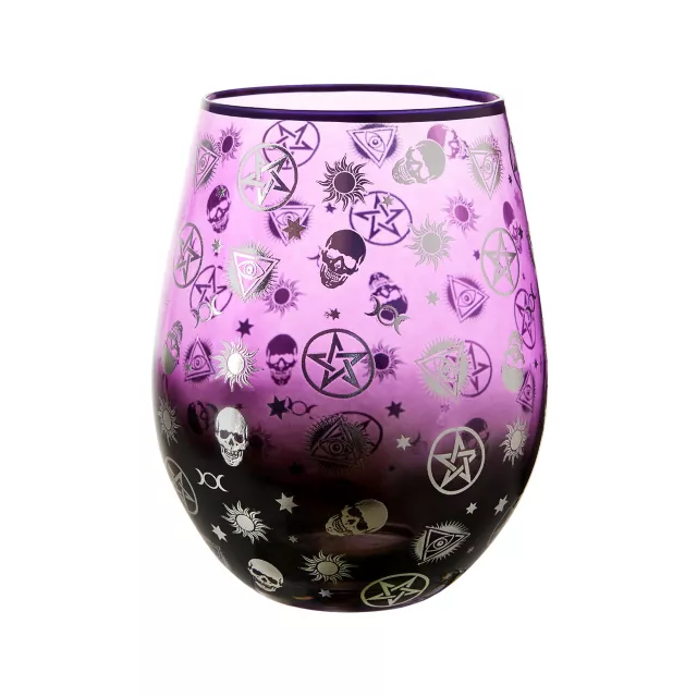 Mystical Arts Symbols Stemless Wine Glass - 20 oz.