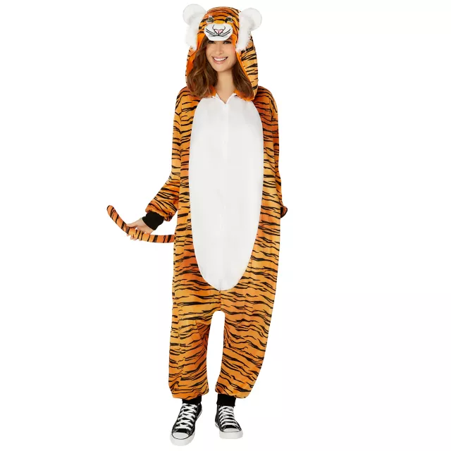 Adult Tiger Jumpsuit Costume