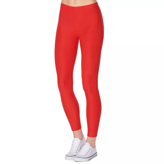 Red Footless Leggings